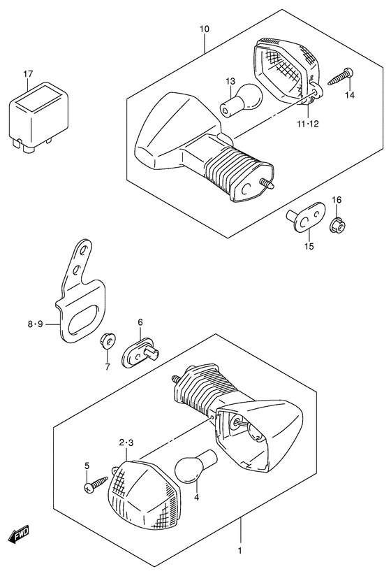 DR-Z400 Поворотники