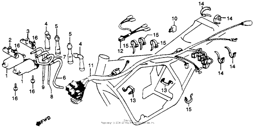 Wire harness + ignition coil