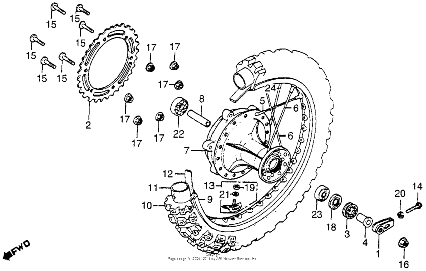 Rear wheel 81