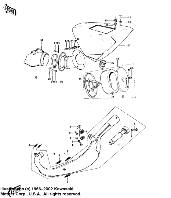 Air cleaner/muffler
