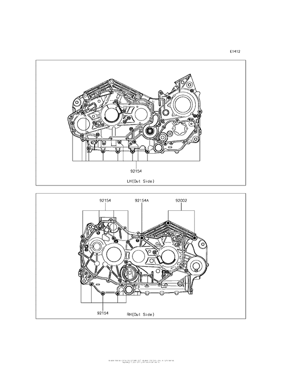 VN1700 Болты крепления картера