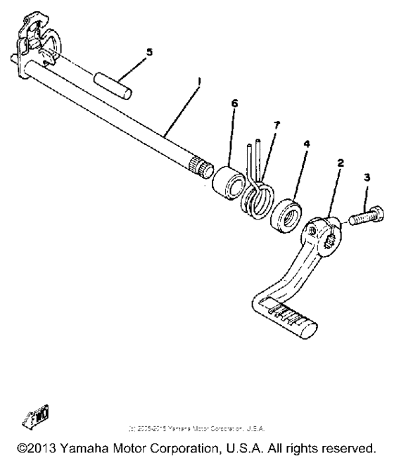 Shift shaft pedal