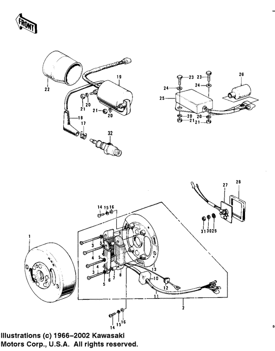 Ignition/generator/rectifier