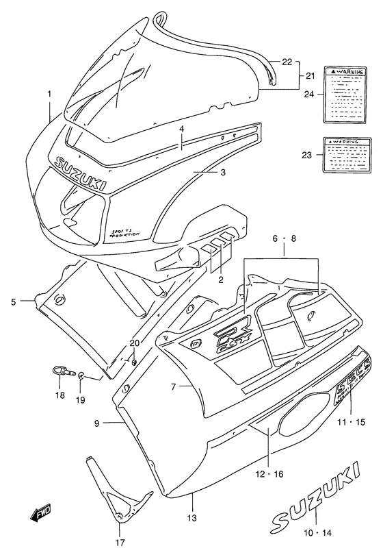 Cowling body