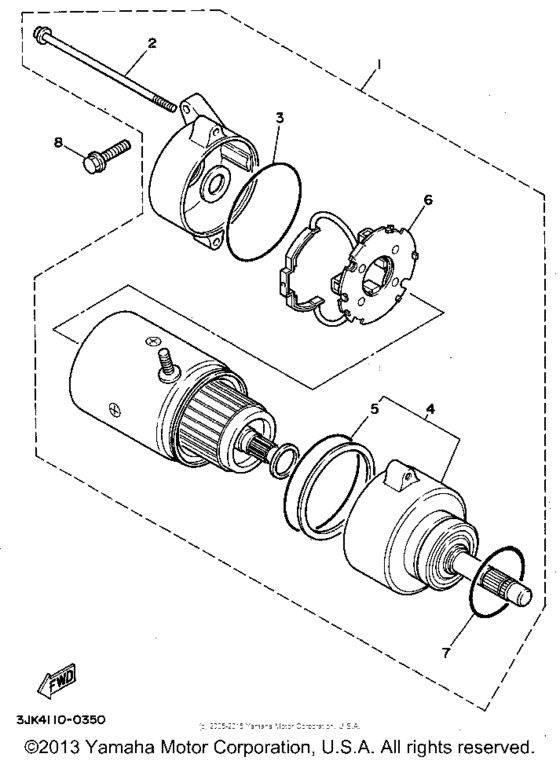 XV750DC Стартер