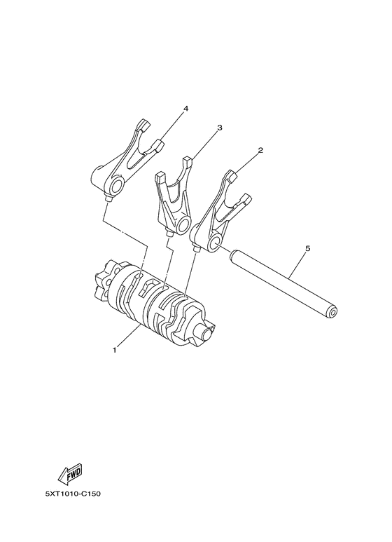 Shift cam & fork