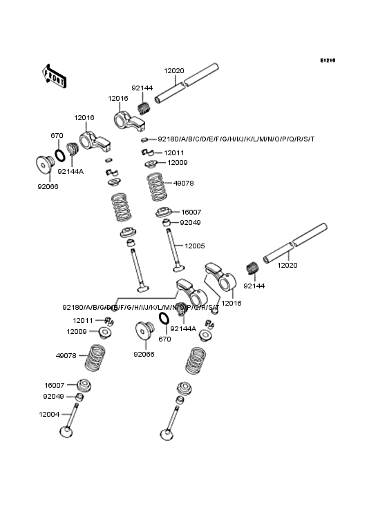 Rocker arms/valves