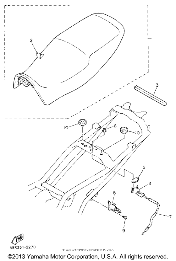 XJ600SE Сиденье