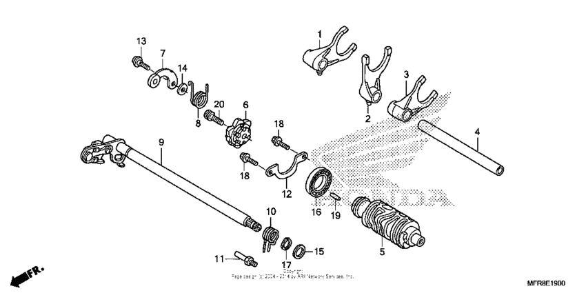 VT1300CS Вилка переключения передач
