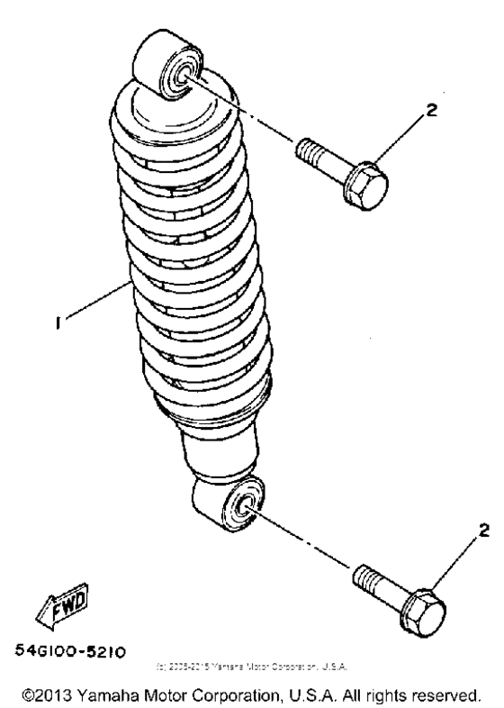 BW200ET Амортизаторы задние