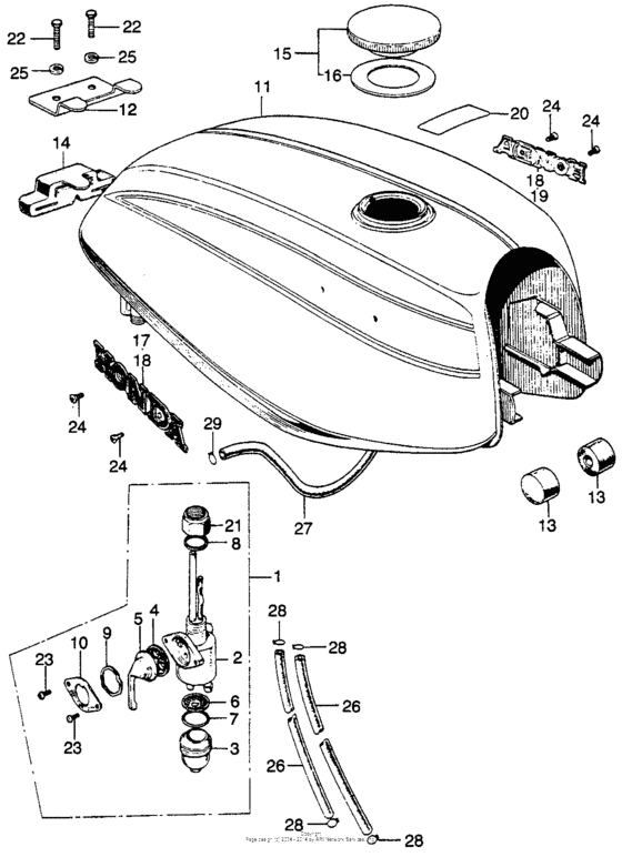 Cl fuel tank + fuel valve