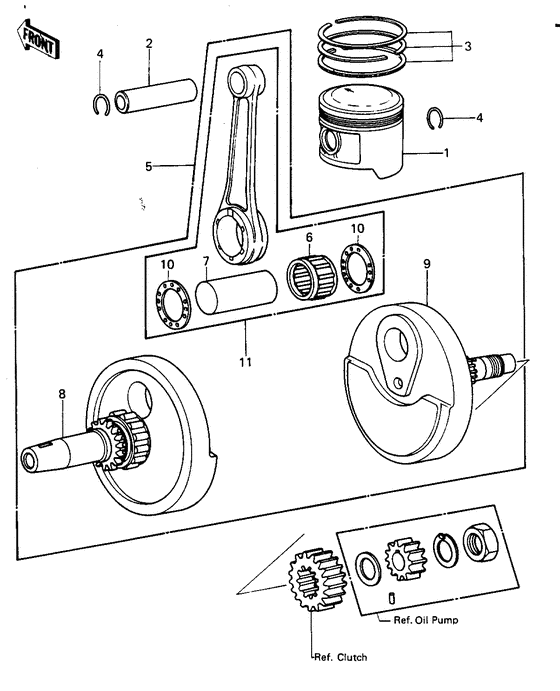 Crankshaft/piston