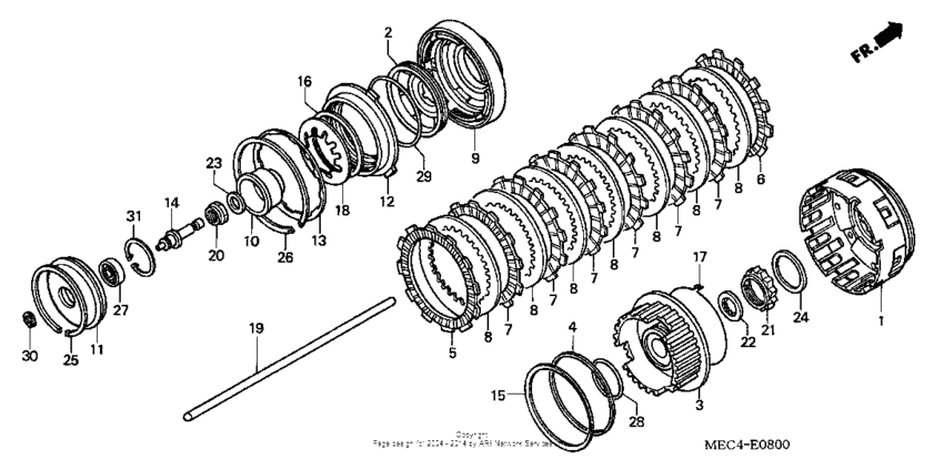 NRX1800D Сцепление