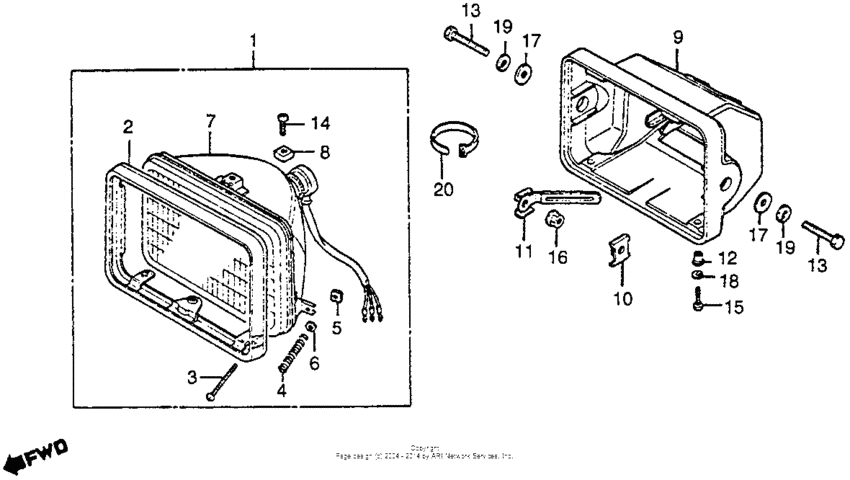 Headlight 85
