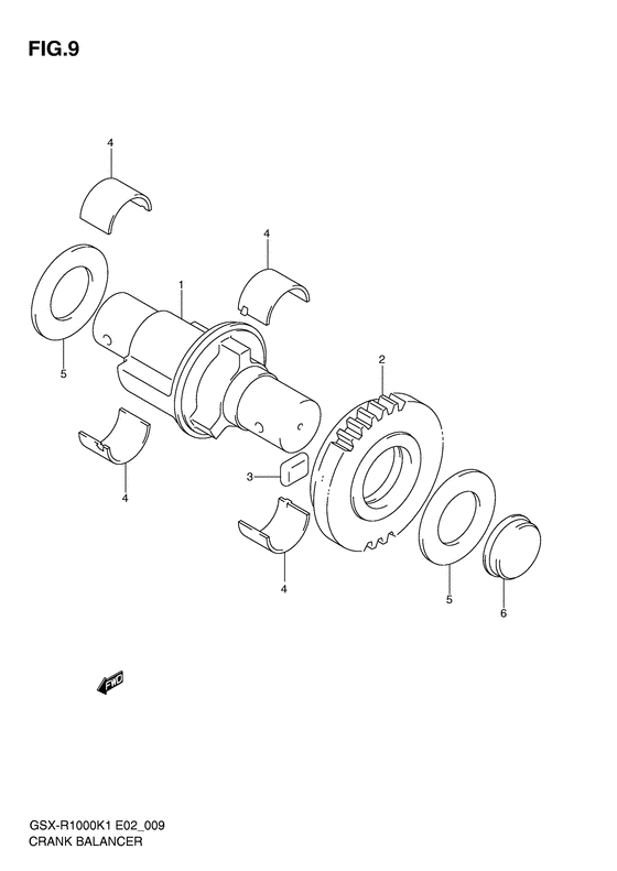 GSX-R1000 Балансир кривошипа