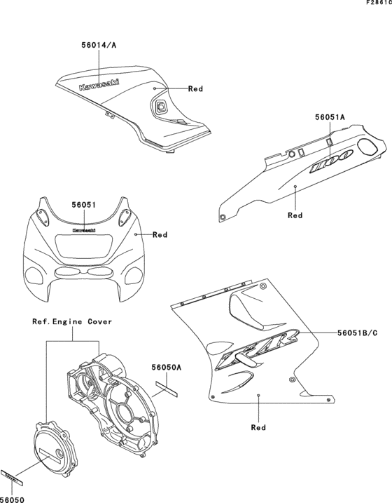 Decals(red)(zx1100-d4)