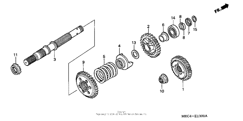 NRX1800D Вал ведущий