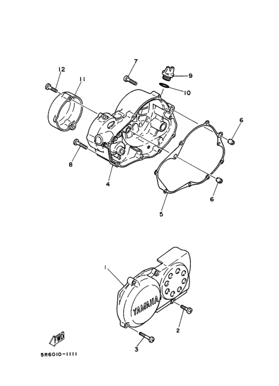 Crankcase cover ass`y  (v