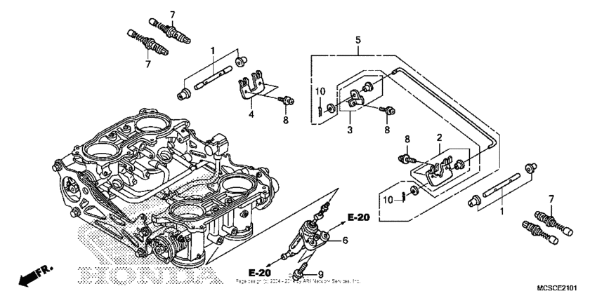 Throttle body (component parts)