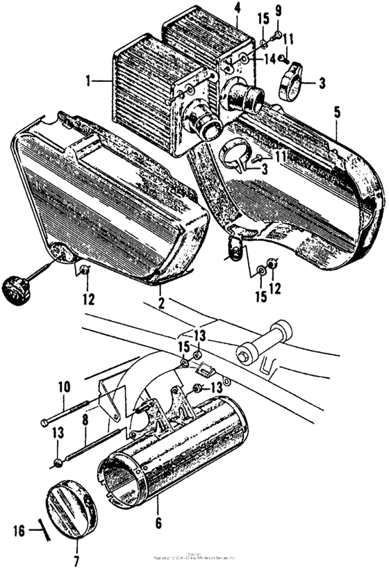 Cb/cl160air cleaner + tool box