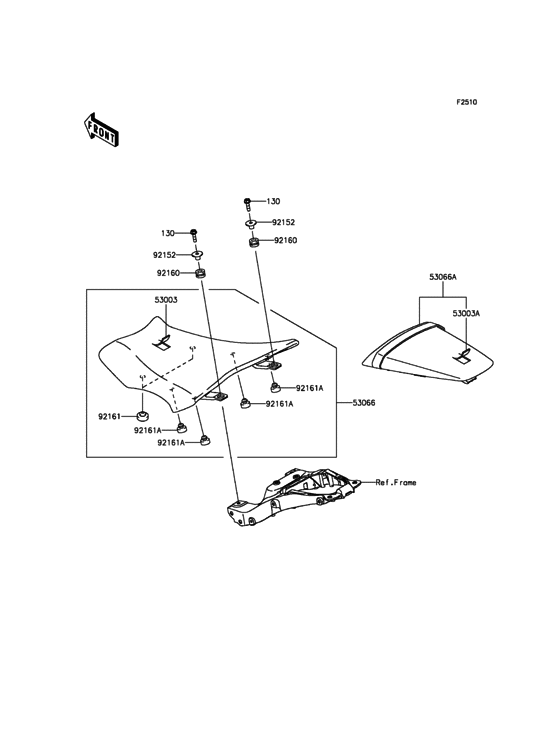 ZX1000 Сиденье