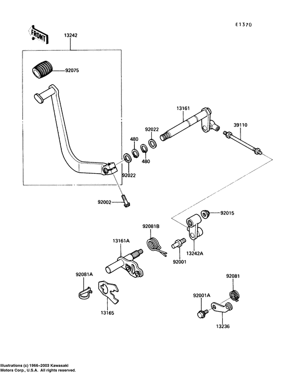 VN750 Переключатель передач