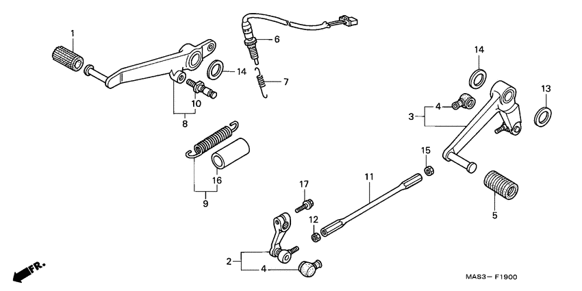 Brake pedal assy