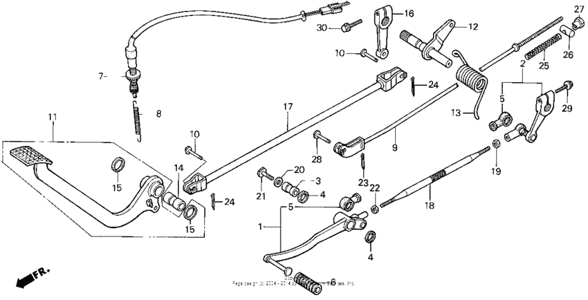 Vt1100c pedal 95-96
