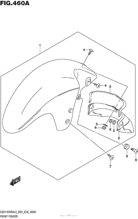 Front Fender (Gsx1300Ral5 E03)