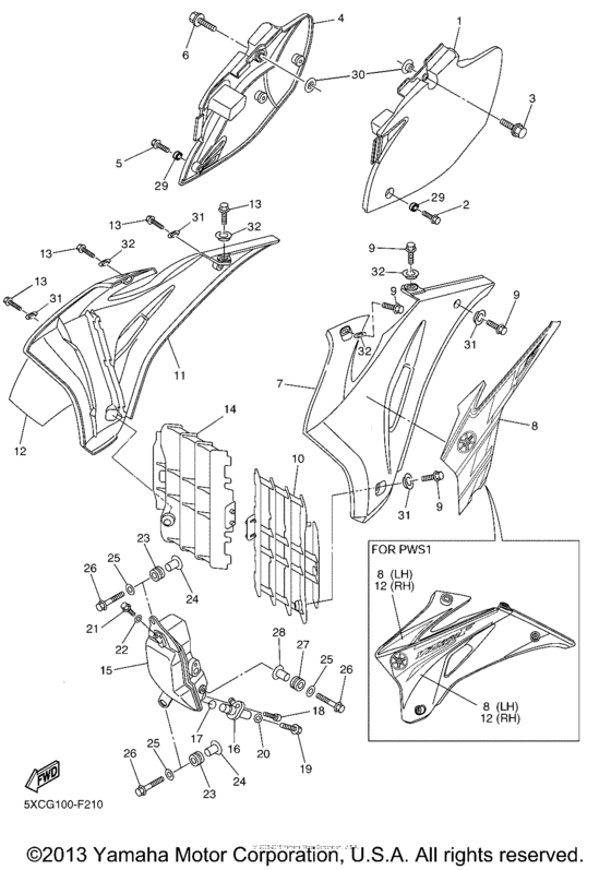  Боковые обтекатели , масляный бочек