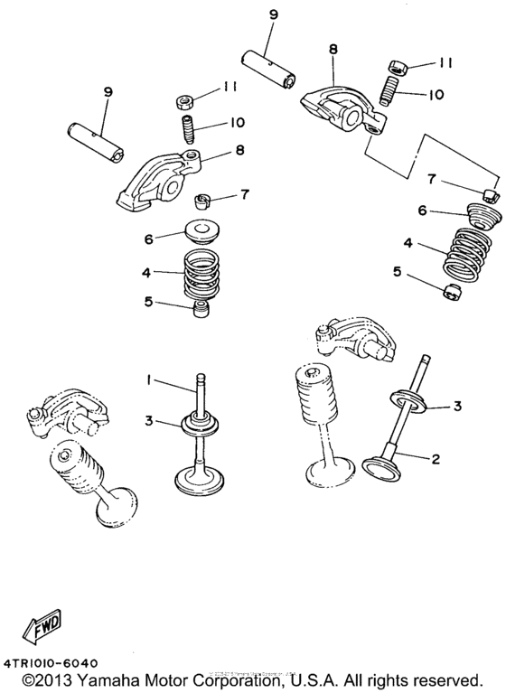 XVS650A Клапана
