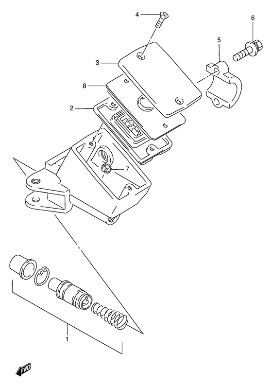 GSX-R1100 Передний тормозной цилиндр