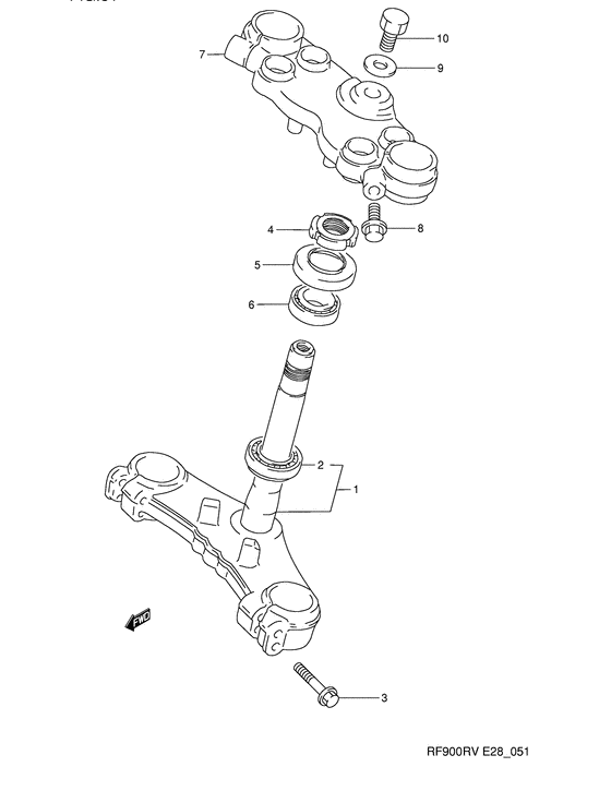 RF900 Траверса нижняя