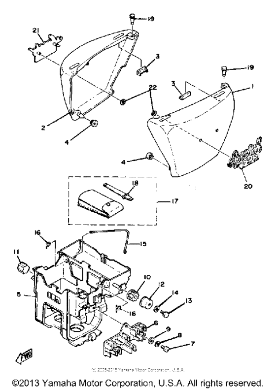 Side cover - battery box