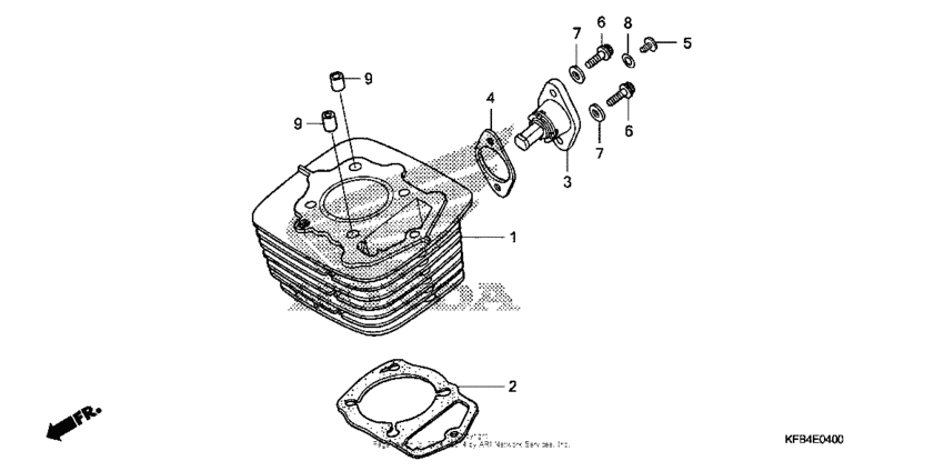 Cylinder + tensioner