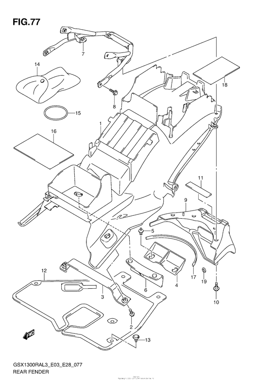 Rear Fender (Gsx1300Ral3 E33)