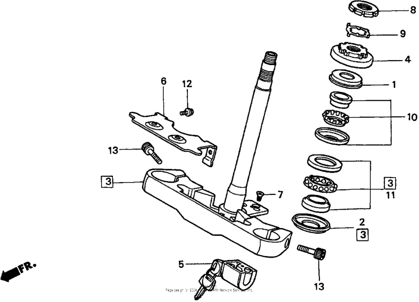 VT750C Траверса нижняя
