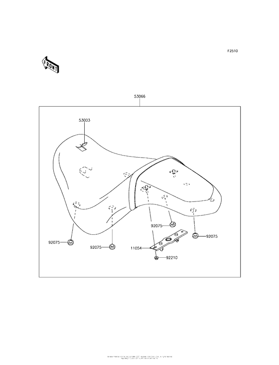 VN900 Сиденье
