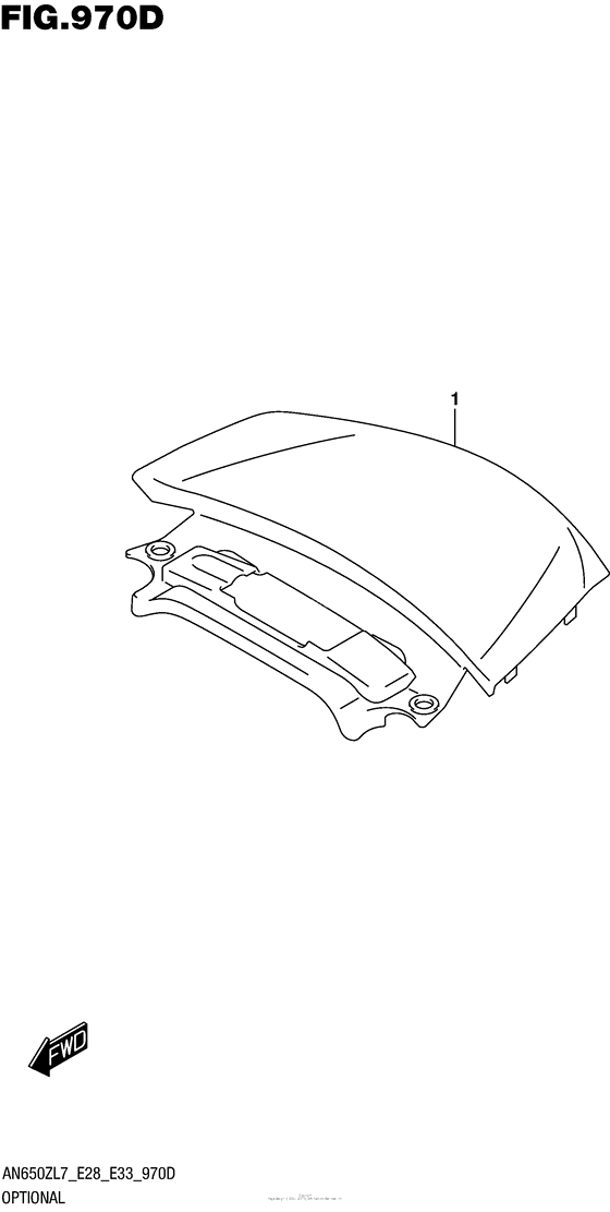 AN650Z Optional (Cover Set Pillion Rider)