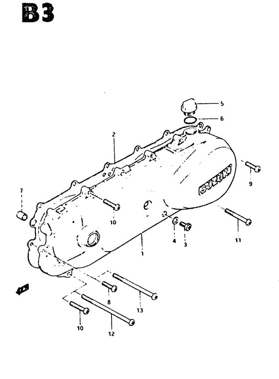 Crankcase left cover