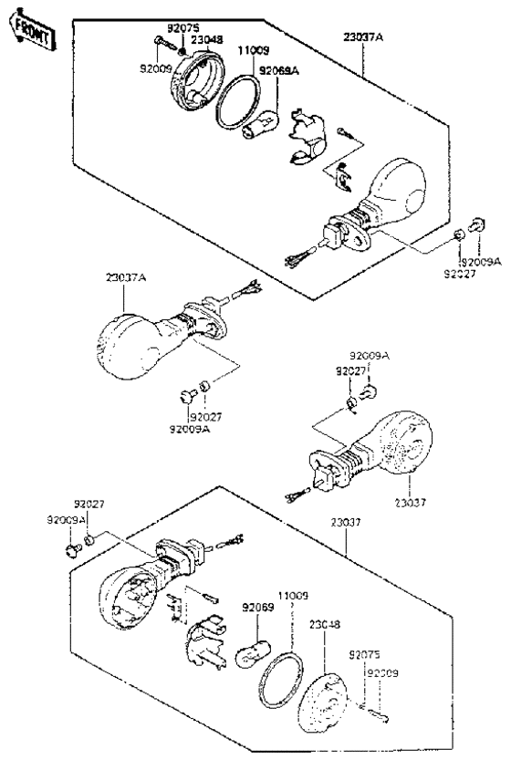 EN450 Поворотники