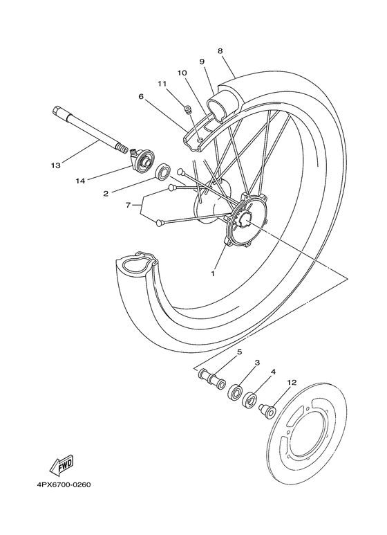 Roue avant