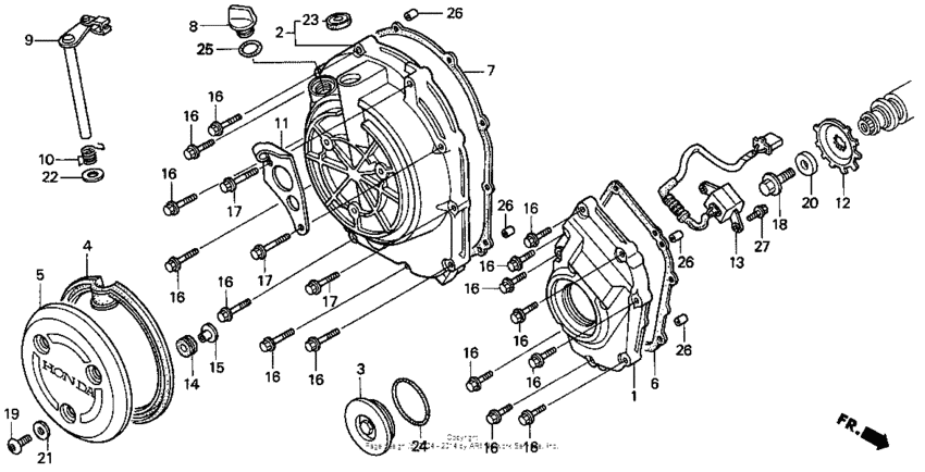 Right crankcase cover 96-97