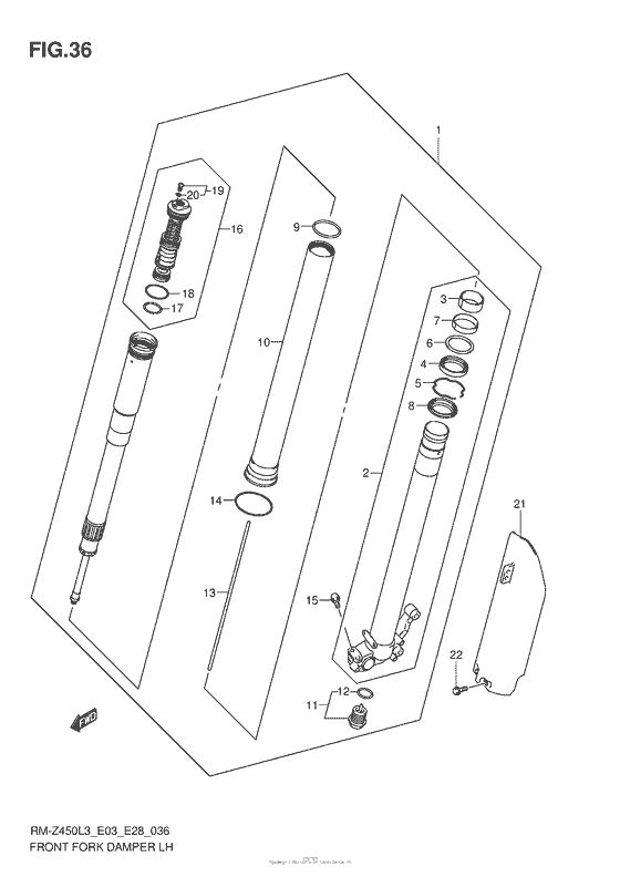 Front Fork Damper Lh