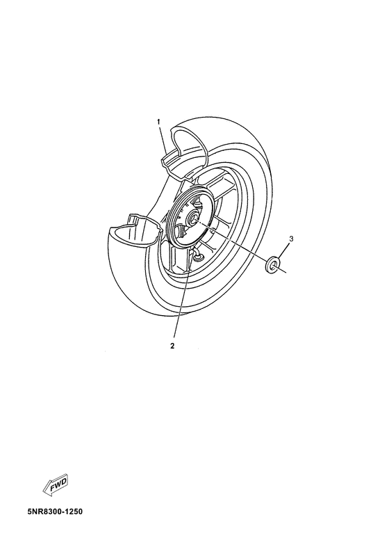 YP180E Переднее колесо