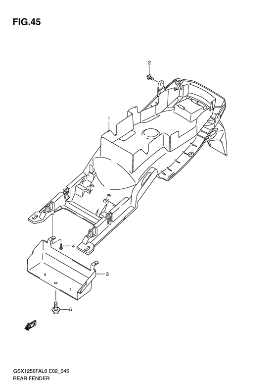 GSX1250 (ABS) Заднее крыло