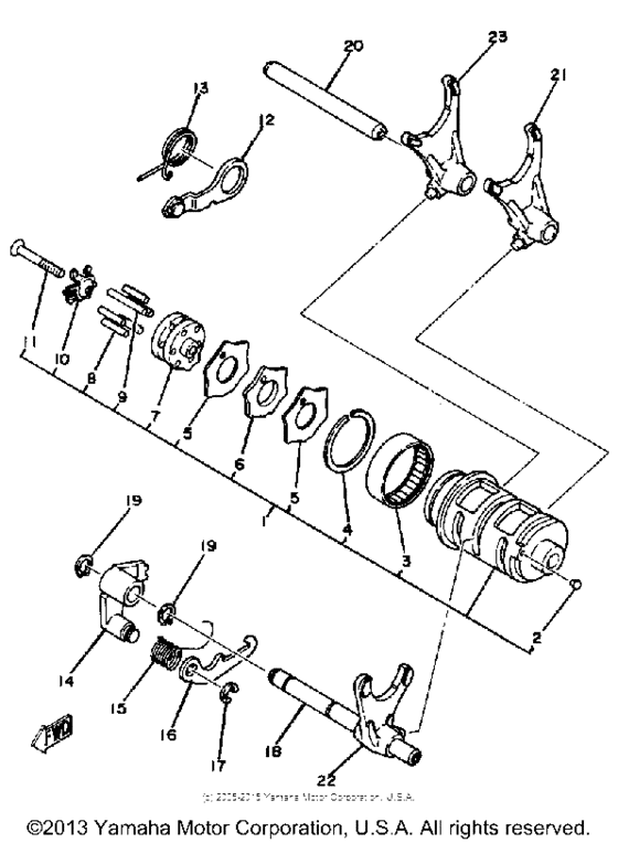 SR250G Копирный вал