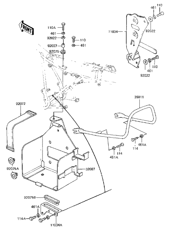 Battery case/electro bracket