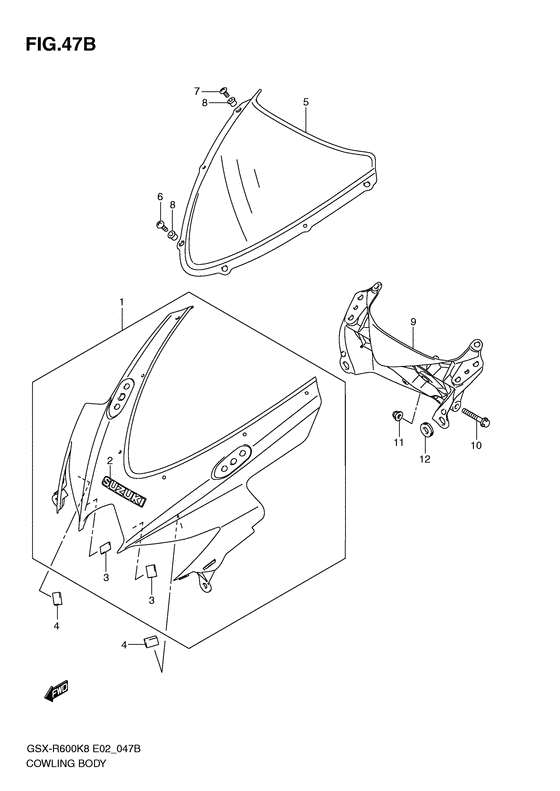 Cowling body