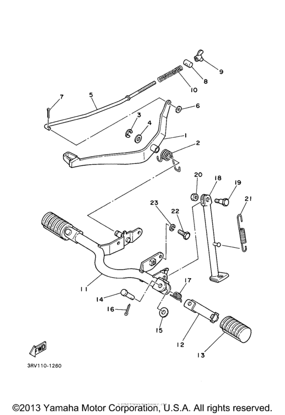 PW80M1 Подножки
